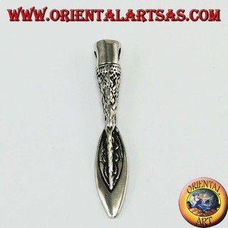 Silver pendant: Celtic, Viking, Medieval spear tip