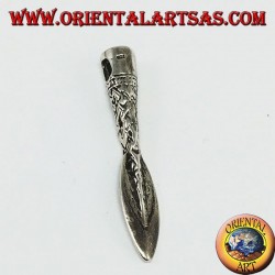 Silver pendant: Celtic, Viking, Medieval spear tip