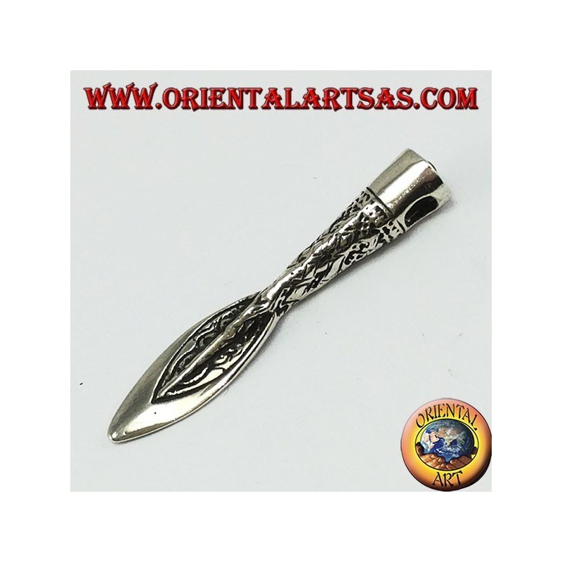 Pendentif en argent: Celtic, Viking, lance médiévale