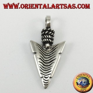 Silver Pendant: Arrowheads of American Native