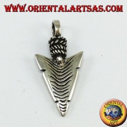 Silver Pendant: Arrowheads of American Native