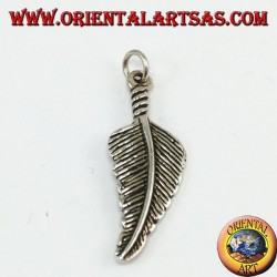 925 Sterling Silver Pendant, American-style feather