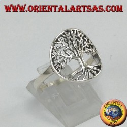Silver ring with tree of life