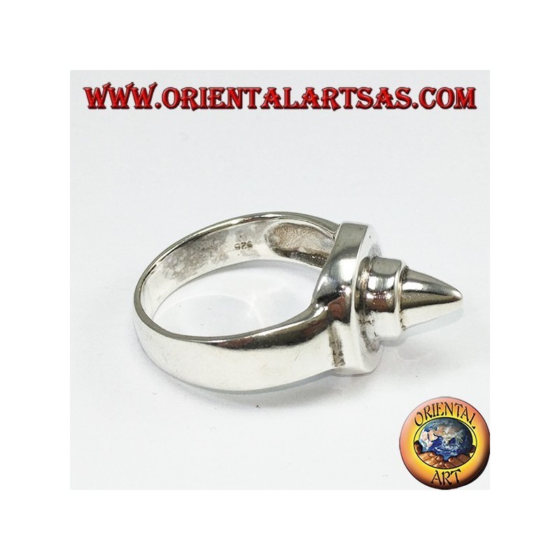 Punzón de anillo de plata (redondo con punta)