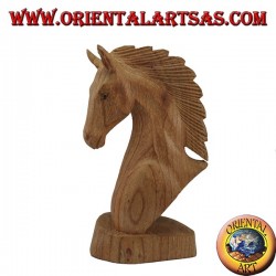 Horse head in American pine wood 20 cm