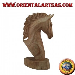 Tête de cheval en pin américain 20 cm