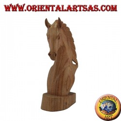 Tête de cheval en pin américain 20 cm