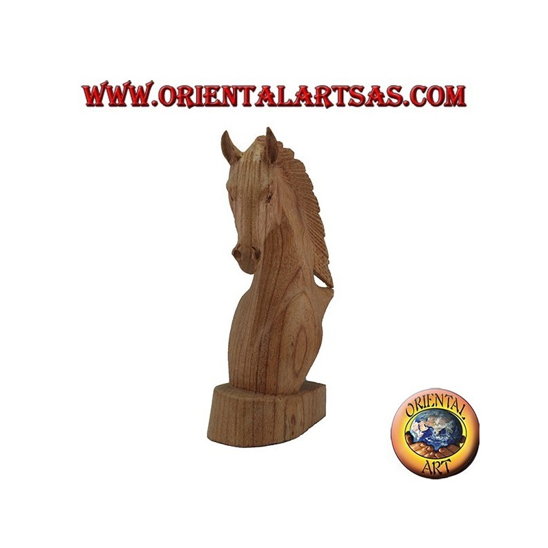 Testa di cavallo in legno di pino americano cm 20 (naturale)