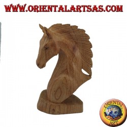 Tête de cheval en pin américain 20 cm