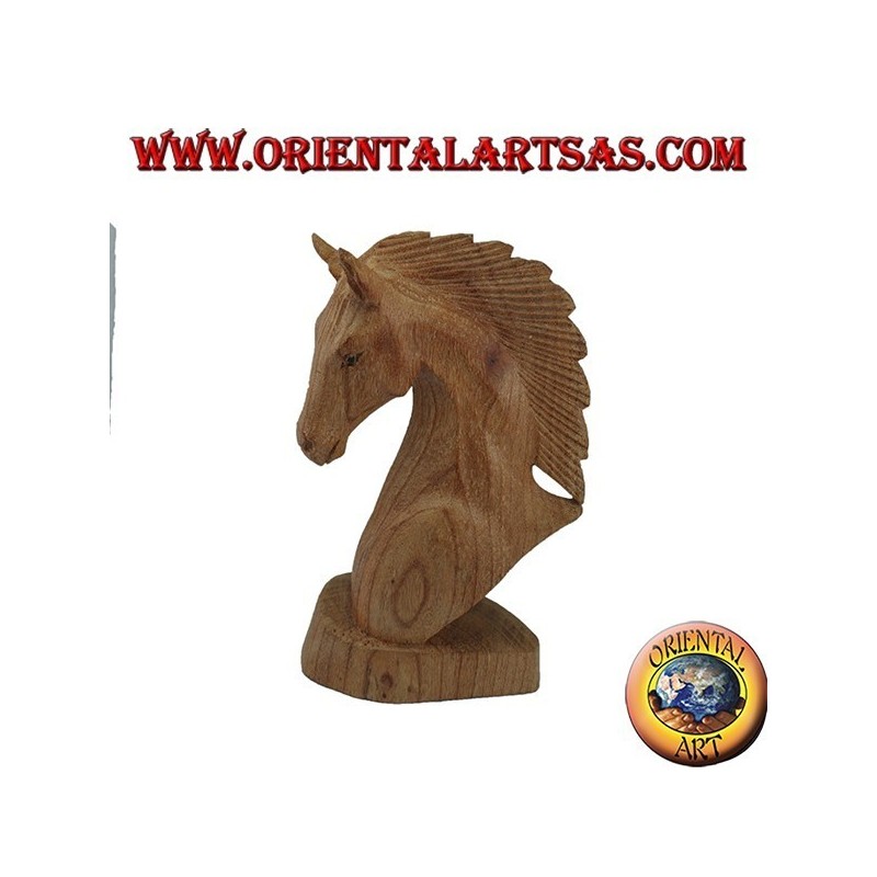 Tête de cheval en pin américain 20 cm