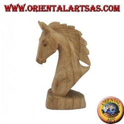 Tête de cheval en pin américain 15 cm