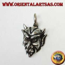 Colgante en plata la cara del diablo