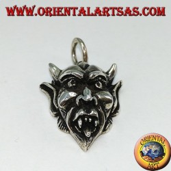 Anhänger in Silber das Gesicht des Teufels