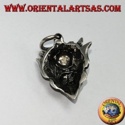 Pendentif en argent le visage du diable