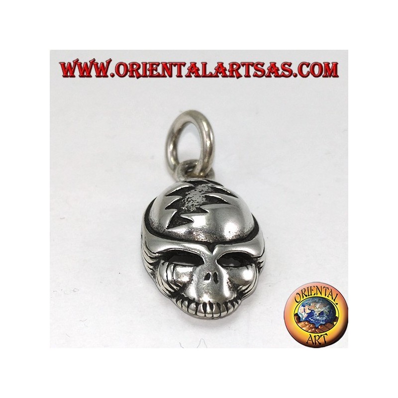 Colgante en plata 925 con calavera alien