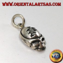 Anhänger aus 925er Silber mit Alienschädel