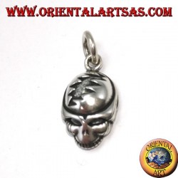 Colgante en plata 925 con calavera alien