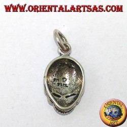 Anhänger aus 925er Silber mit Alienschädel