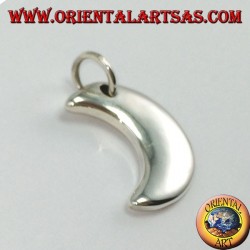 Colgante de plata, luna simple