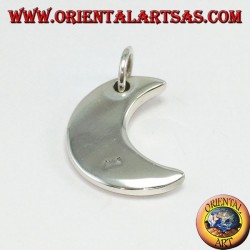 Pendentif en argent, lune simple