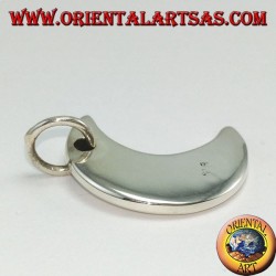 Colgante de plata, luna simple