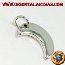 Pendentif en argent, lune simple