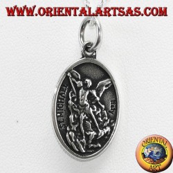 Pendentif en argent, Saint Michel et ange gardien (petit)