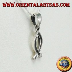 Ichthys Silber Anhänger Symbol des Christentums