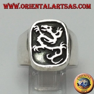 Silberring mit dem Siegel des Drachen