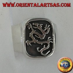 Silberring mit dem Siegel des Drachen