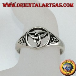 Anillo de plata con tres nudos de Tyrone (nudo celta)