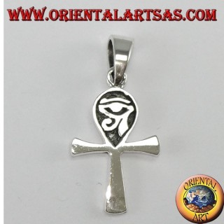 Silberanhänger Ägyptisches Kreuz Ankh mit Auge des Horus