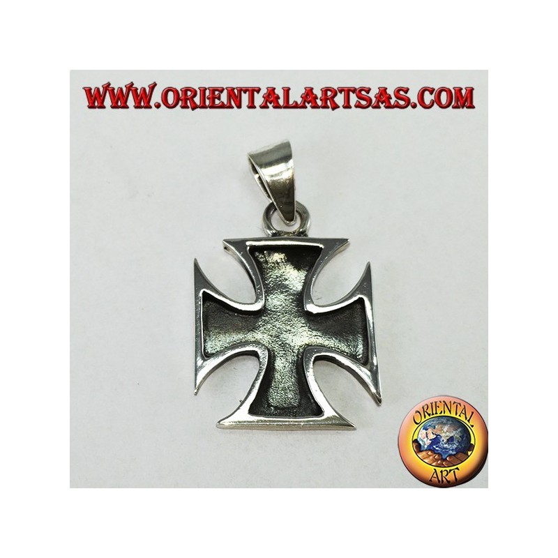 Pendentif en argent Croix des Templiers