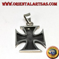 Silberner Anhänger Kreuz der Templer