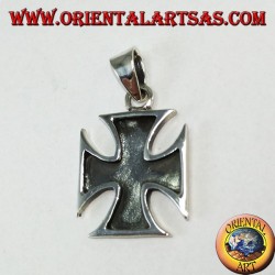 Silver pendant Cross of the Templars