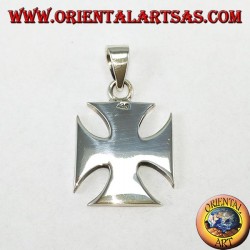 Silver pendant Cross of the Templars