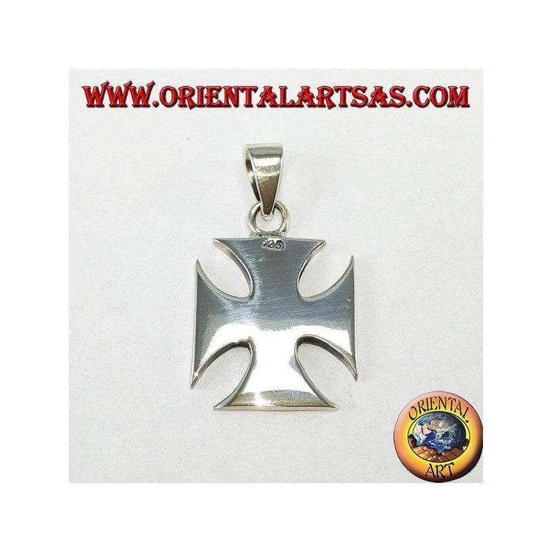 Pendentif en argent Croix des Templiers