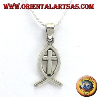 Pendentif en argent Ichthys symbole du christianisme