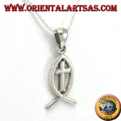 Pendentif en argent Ichthys symbole du christianisme