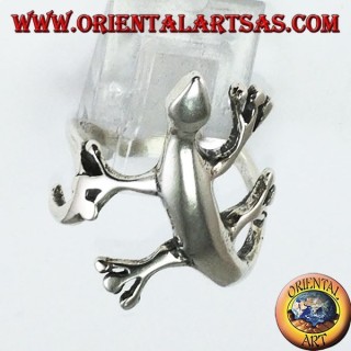Gecko anneau de gecko en argent
