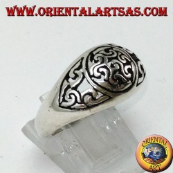 Silver ring with Antahkarana (symbol of meditation and healing)