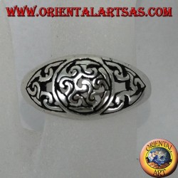 Silver ring with Antahkarana (symbol of meditation and healing)