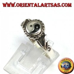 Bague en argent Tao yin-yang (petit)