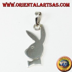 Colgante playboy de plata playboy (pequeño)