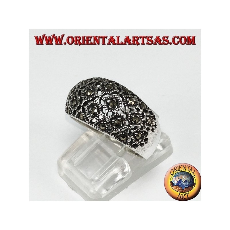 Ring in Silber konvex mit Markasit