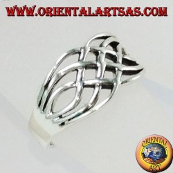 Anillo de plata, entrelazado céltico