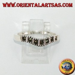 Silberring mit Markasit (V-Band)