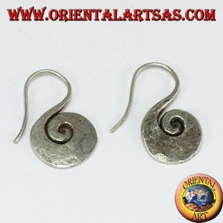 Boucles d'oreilles en argent faites main