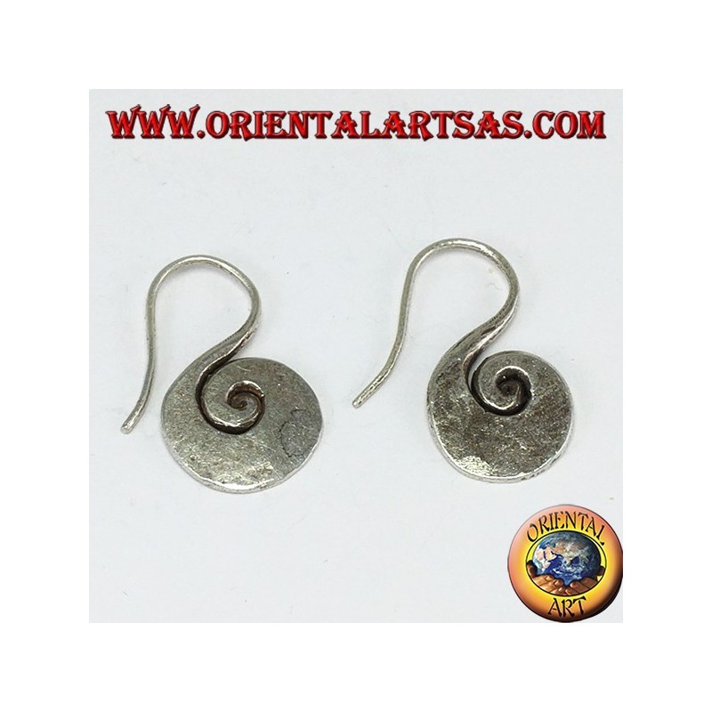 Boucles d'oreilles en argent faites main