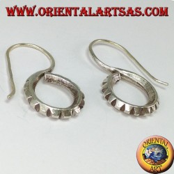Boucles d'oreilles en argent sculpté à la main S tribal Karen